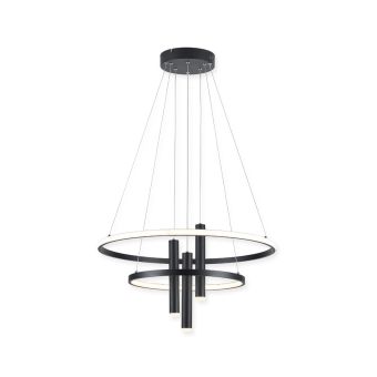 LED Függesztett csillár, ALTHEIA SP5, KL142087, 55.5W, 4000K, fekete