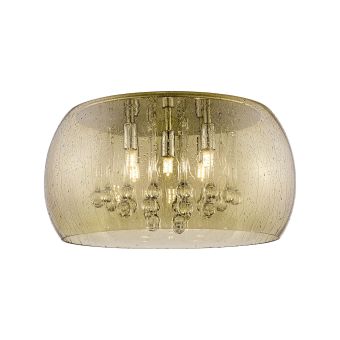 Mennyezeti lámpa, ANGELINA PL5, 140007, 5xG9, borostyánszín, arany