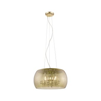 Függesztett csillár, ANGELINA SP5, 142013, 5xG9, borostyánszín, arany