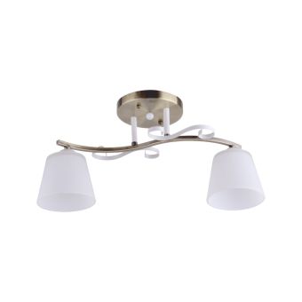 Csillár, ANITA 2, LY-3102, 2xE27, fehér, antikolt bronz