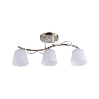Csillár, ANITA 3, LY-3103, 3xE27, fehér, antikolt bronz
