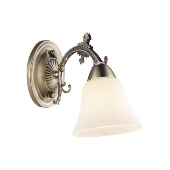 Fali lámpa, ANKA AP1, LY-3325, 1xE27, fehér, antikolt bronz