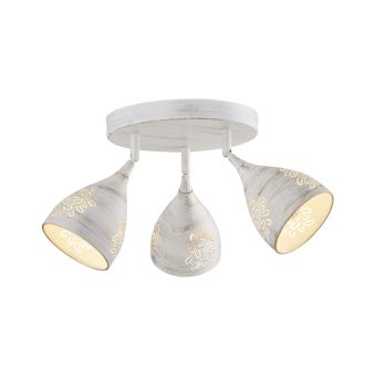 Mennyezeti lámpa, BELL 3, LY-1035, 3xE14, fehér, arany