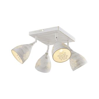 Mennyezeti lámpa, BELL 4, LY-1036, 4xE14, fehér, arany