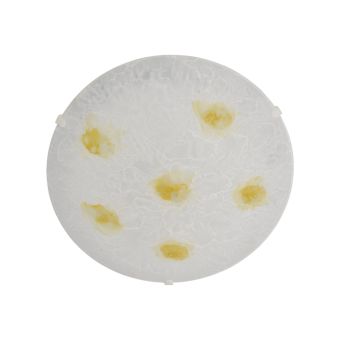 Mennyezeti lámpa, BEST 30, LY-6056, 1xE27, fehér, sárga