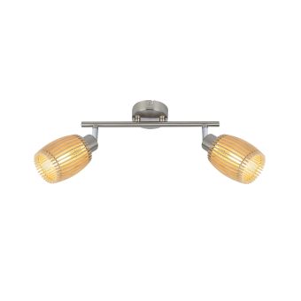 Spotlámpa, BLIND AP2, KL162001, 2xE14, natúr, szatén nikkel