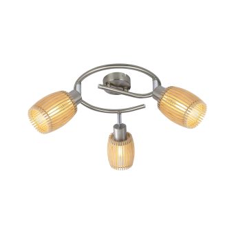 Spotlámpa, BLIND PL3, KL163000, 3xE14, natúr, szatén nikkel