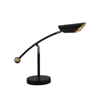 Asztali lámpa, BRISE TL1, KL108017, 1xE27, fekete, arany