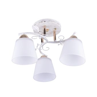 Csillár, BRUSH 3, LY-3140, 3xE27, fehér, arany