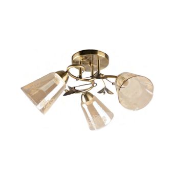 Csillár, CAMELIA 3, LY-3384, 3xE27, arany, borostyánszín