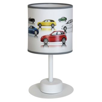 Asztali lámpa, CARS TL1, KL6591, 1xE27, fehér, többszínű