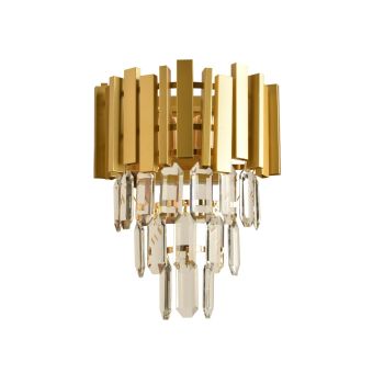 Fali lámpa, CHARMANT AP2, KL101049, 2xE14, arany, átlátszó