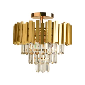 Csillár, CHARMANT PL5, KL100050, 5xE14, arany, átlátszó