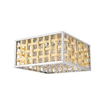 Mennyezeti lámpa, LED COLUMBUS PL4, 140002, 20W, 3000K, króm, arany