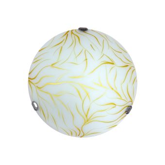 Mennyezeti lámpa, COMETA D300, KL100017, 1xE27, fehér, arany