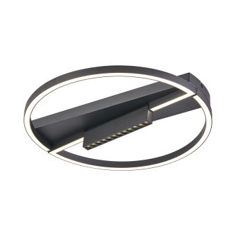 Mennyezeti lámpa, LED CORE R, KL151092, 30W, 4000K, fekete