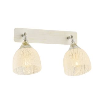 Fali lámpa, CRACK AP2, KL6615, 2xE27, fehér, arany