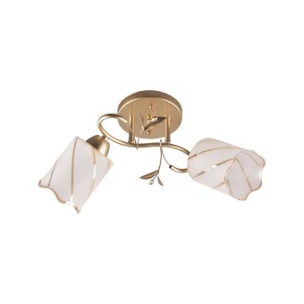 Csillár, CRETA 2, LY-3381, 2xE27, fehér, arany