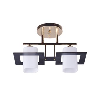 Csillár, CUBE 2, LY-3105, 2xE27, fehér, wenge, arany