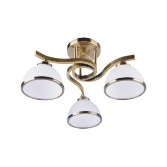 Csillár, DARLA 3, LY-3309, 3xE27, fehér, antikolt bronz