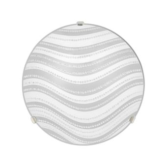 Mennyezeti lámpa, DUNE 30, LY-6075, 1xE27, fehér, ezüst