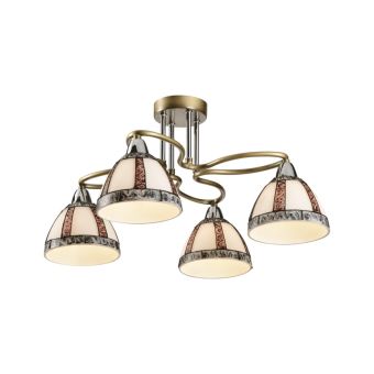 Csillár, ECHO 4, KL6608, 4xE14, fehér, többszínű