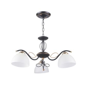 Csillár, ELORO SP3, LY-3244, 3xE27, fehér, fekete