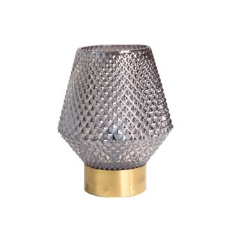 Asztali lámpa, EMERALD TL1 FUMURIU, KL108020, 1xE27, füstös árnyalat