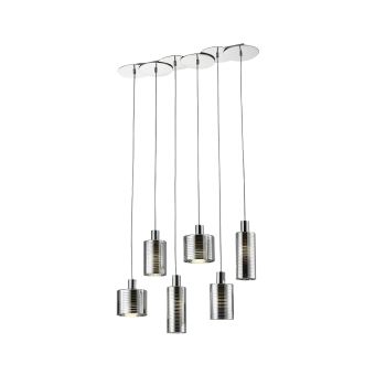 Függesztett csillár, EVOLUTION SP6, 142014, 6xE27, króm