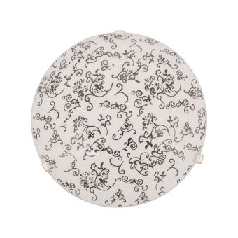 Mennyezeti lámpa, FESSA D300, KL8064, 1xE27, fehér, fekete