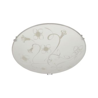 Mennyezeti lámpa, FIORI D300, KL8021, 1xE27, fehér