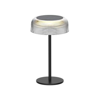 Napelemes asztali lámpa, LED FIRE FLY, KL148021, 5,5W, 2700K, fekete