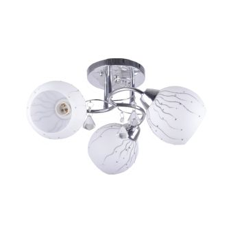 Csillár, FLASH 3, LY-3128, 3xE27, opálfehér, króm