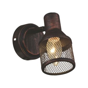 Fali lámpa, FLASK 1, LY-1029, 1xE14, antikolt barna