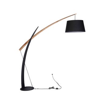 Állólámpa, GALLANT PT1, 107006, 1xE27, fekete, barna