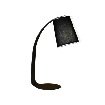 Asztali lámpa, GALLANT TL1, 108008, 1xE27, fekete, barna