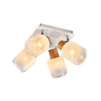 Mennyezeti lámpa, GENTLE PL4, KL164005, 4xE27, fehér, natúr