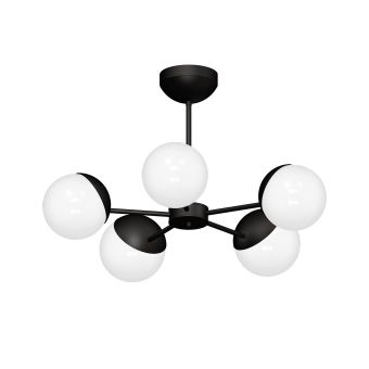 Csillár, GLOBE 5, KL105009, 5xE14, fekete