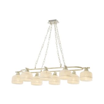 Csillár, GRASS 8, KL6628, 8xE27, fehér, arany