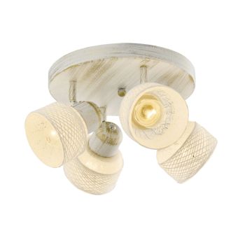 Spotlámpa, GRASS PL4, KL6623, 4xE27, fehér, arany