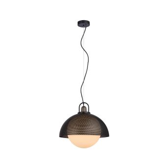 Függesztett csillár, GRAVEN SP1, 111034, 1xE27, fekete, opálfehér