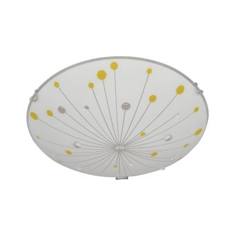 Mennyezeti lámpa, HALLEY D300, KL8026, 1xE27, fehér, többszínű