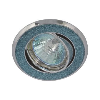 Spotlámpa, HL 611A MOBIL RESIN, KL1163, 1xGU5,3, ezüst, türkiz