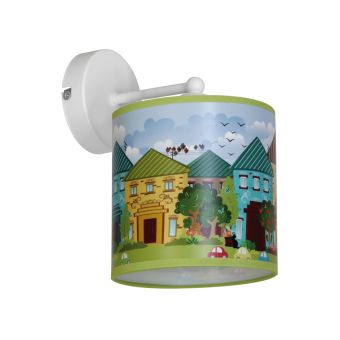 Fali lámpa, HOUSE AP1, KL6596, 1xE27, fehér, többszínű