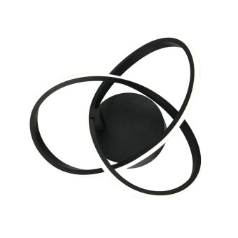 Fali lámpa, LED INTRIGUE AP1 NEGRU, KL141015, 16W, 4000K, fekete