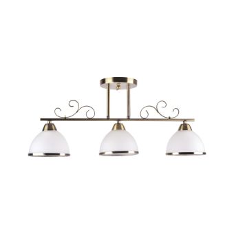 Csillár, IRON 3, LY-3191, 3xE27, fehér, antikolt bronz