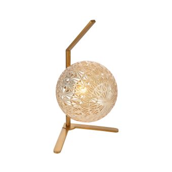 Asztali lámpa, JUNO TL1, 108003, 1xE27, borostyánszín, arany