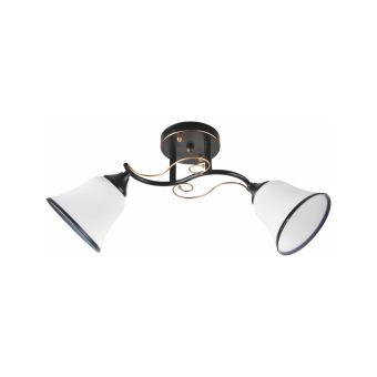 Csillár, KAMI 2, LY-3354, 2xE27, fehér, fekete