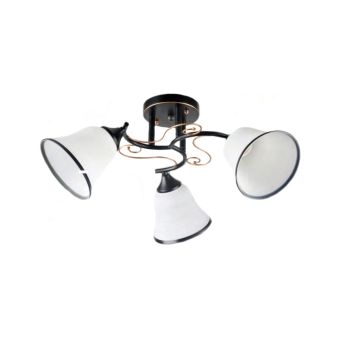 Csillár, KAMI 3, LY-3355, 3xE27, fehér, fekete