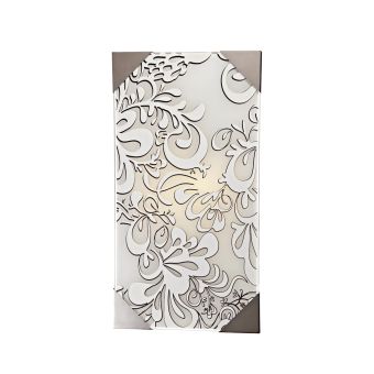 Fali lámpa, KAMOSE AP2, KL5802, 2xE27, fehér, króm